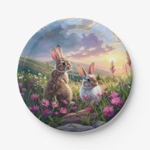 Kaninchen auf Friedlichem Abend