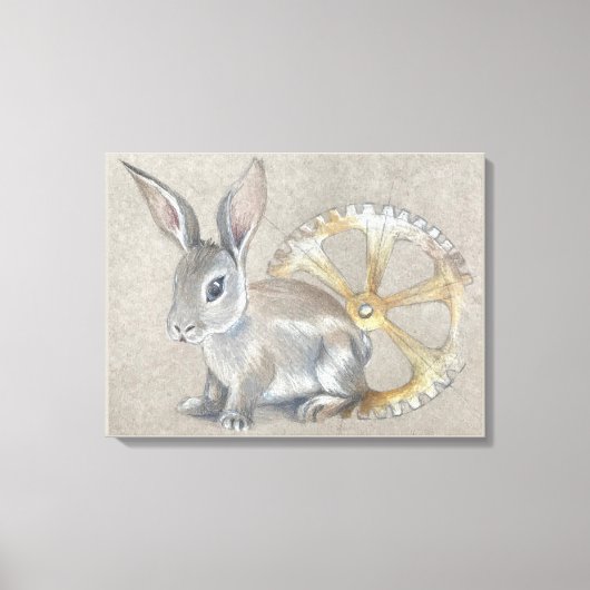 Kaninchen auf Leinwanddruck (Vorderseite)