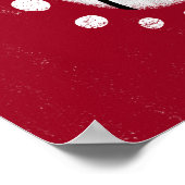 Kaninchen auf Red Poster Wall Art (Ecke)