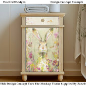 Kaninchen auf Wiese der Wildblumen EE3L Entdeckung Seidenpapier