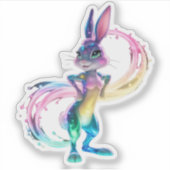 Kaninchen Aufkleber (Vorderseite)