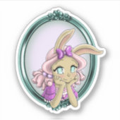 Kaninchen Aufkleber (Vorderseite)