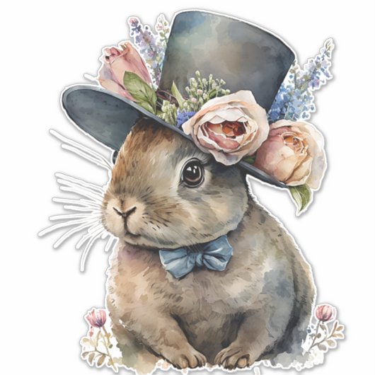 Kaninchen Aufkleber (Vorderseite)