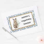 Kaninchen Aufkleber für Gemüsegärten (Umschlag)