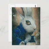 Kaninchen aus der Alice im Wunderland-Postkarte Postkarte (Vorne/Hinten)