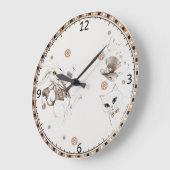 Kaninchen aus Wunderland Große Wanduhr (Winkel)