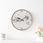 Kaninchen aus Wunderland Große Wanduhr (Zuhause)