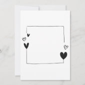 Kaninchen aus zerrissenem Papier Einladung (Rückseite)