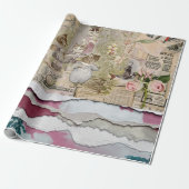 Kaninchen aus zerrissenem Papier Geschenkpapier (Ungerollt)