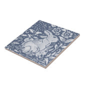 Kaninchen & Babies Blue White Botanic Dedham Delft Fliese (Seite)