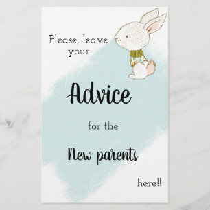 Kaninchen-Baby-Shower-Spiel - Rat Flyer