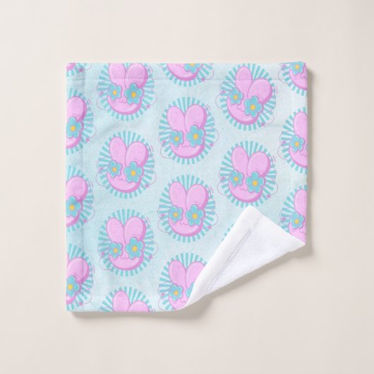 Kaninchen Badhandtuch Set (Waschlappen)