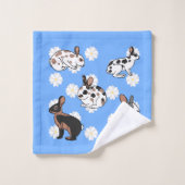 Kaninchen Badhandtuch Set (Waschlappen)