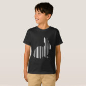 KANINCHEN-BAR-CODE Hase Barcode-Muster T-Shirt (Vorne ganz)