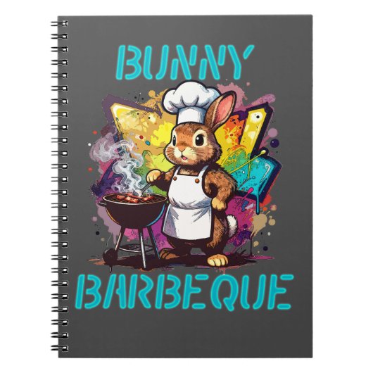 Kaninchen Barbeque Notizblock (Vorderseite)