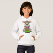 Kaninchen Bauer Frucht Hoodie (Vorne ganz)