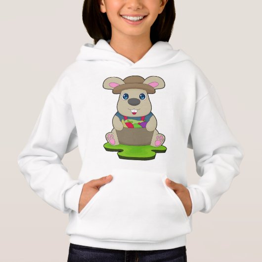 Kaninchen Bauer Frucht Hoodie (Vorderseite)