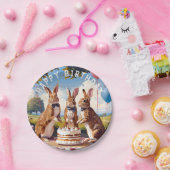 Kaninchen bei Krawatte Pappteller (Party)