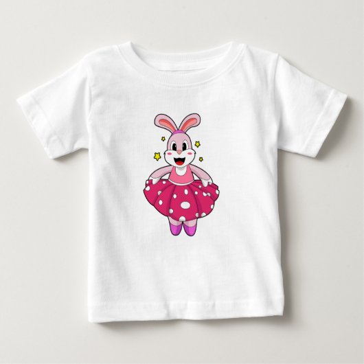 Kaninchen beim Balletttanz Baby T-shirt (Vorderseite)