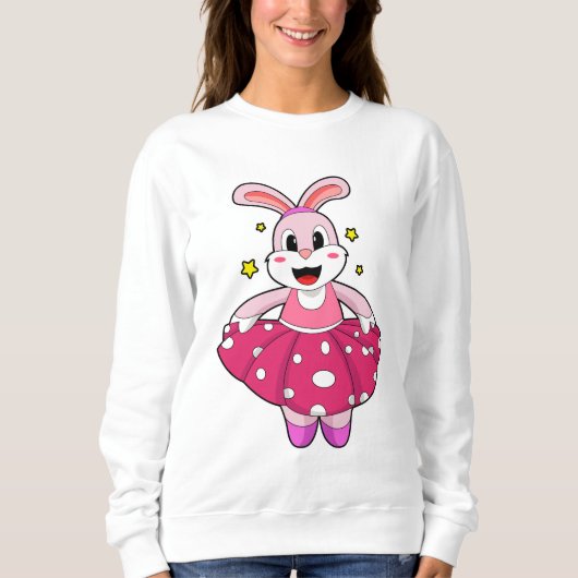 Kaninchen beim Balletttanz Sweatshirt (Vorderseite)