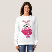 Kaninchen beim Balletttanz Sweatshirt (Vorne ganz)
