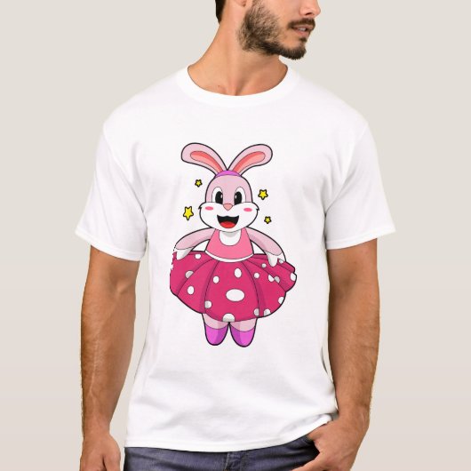 Kaninchen beim Balletttanz T-Shirt (Vorderseite)