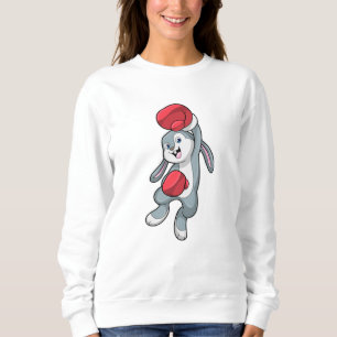 Kaninchen beim Boxen mit Boxhandschuhen Sweatshirt