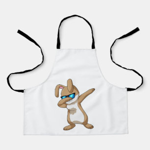 Kaninchen beim Hip Hop Dance Dab Schürze