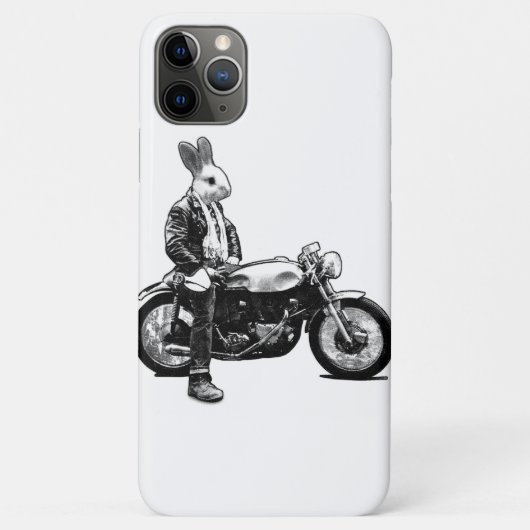 Kaninchen-Biker Case-Mate iPhone Hülle (Rückseite)