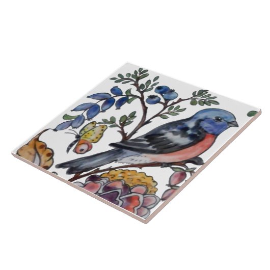 Kaninchen Bird Jacobohne Florentiner Tile Mural 8p Fliese (Seite)
