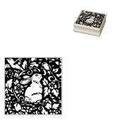 Kaninchen Bird Nature Floral Scroll Waldland Oster Gummistempel (Stempel)