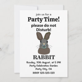 Kaninchen Bitte stören Sie nicht das sonnige Kanin Einladung