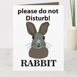 Kaninchen Bitte stören Sie nicht das sonnige Kanin Karte