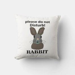Kaninchen Bitte stören Sie nicht das sonnige Kanin Kissen