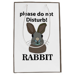 Kaninchen Bitte stören Sie nicht das sonnige Kanin Mittlere Geschenktüte