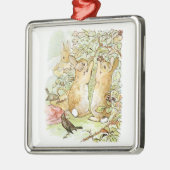 Kaninchen: BlackBerry Picking (Beatrix Potter) Ornament Aus Metall (Links)
