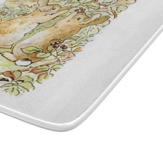 Kaninchen: BlackBerry Picking (Beatrix Potter) Schneidebrett (Ecke)