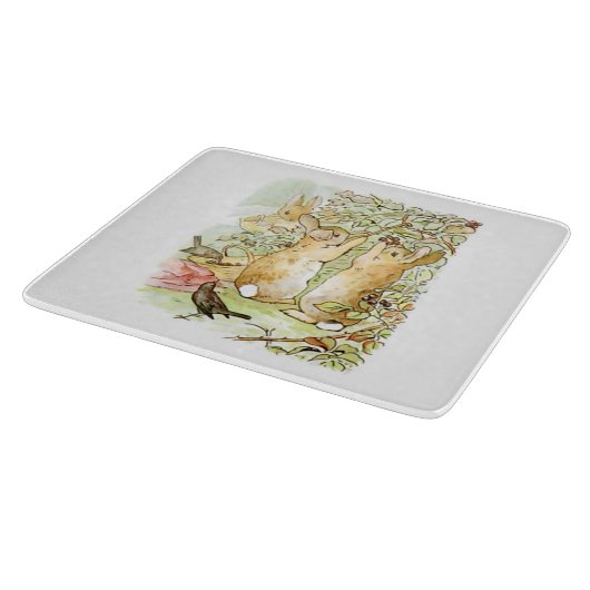 Kaninchen: BlackBerry Picking (Beatrix Potter) Schneidebrett (Ecke)