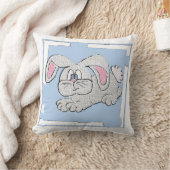 Kaninchen (blau) kissen (Decke)
