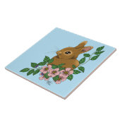 Kaninchen-Blume Fliese (Seite)