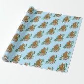 Kaninchen-Blume Geschenkpapier (Ungerollt)