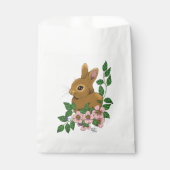 Kaninchen-Blume Geschenktütchen (Vorderseite)