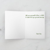 Kaninchen-Blume Karte (Innenseite)