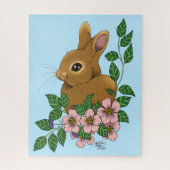 Kaninchen-Blume Puzzle (Vertikal)