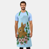Kaninchen-Blume Schürze (Getragen)