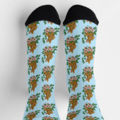 Kaninchen-Blume Socken (Oben)