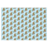 Kaninchen-Blume Tischdecke (Vorderseite (Horizontal))
