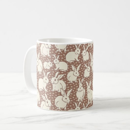 Kaninchen Bonanza - Mocha Mousse. Kaffeetasse (Vorderseite Links)