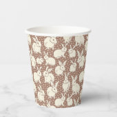 Kaninchen Bonanza - Mocha Mousse. Pappbecher (Vorderseite)