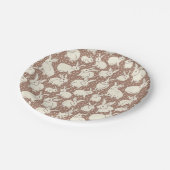 Kaninchen Bonanza - Mocha Mousse. Pappteller (Schrägansicht)